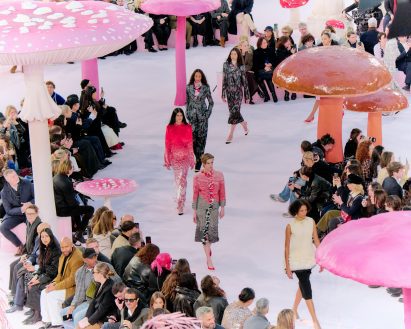 Models at the Chanel show