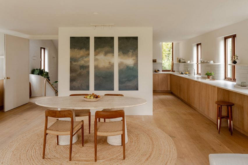 Dining table in Clay Rise by Templeton Ford