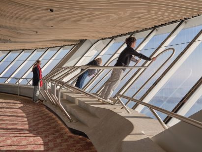 Sloped glass