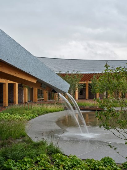 Courtyard of The Crafts College by Dorte Mandrup