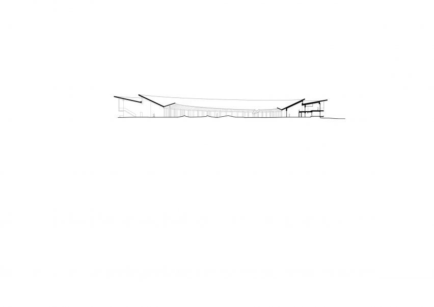 Section of The Crafts College by Dorte Mandrup