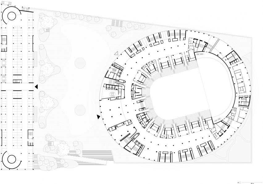 Milano Santagiulia Ice Hockey Arena by David Chipperfield Architects