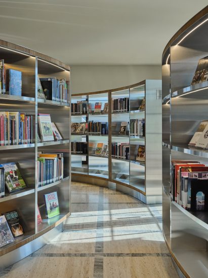 Metal shelving in Abu Dhabi riding school ADREA