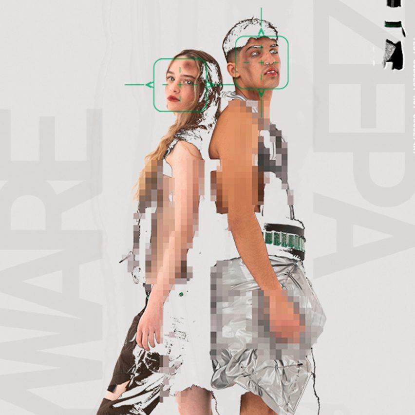 a digital image of people standing back to back