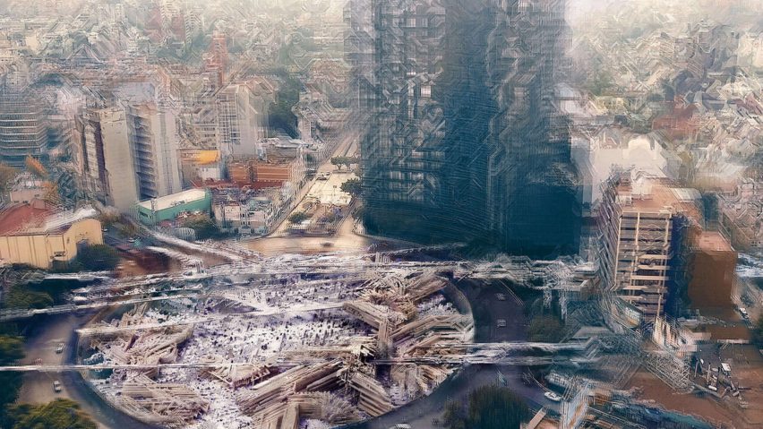 a visualisation of a city