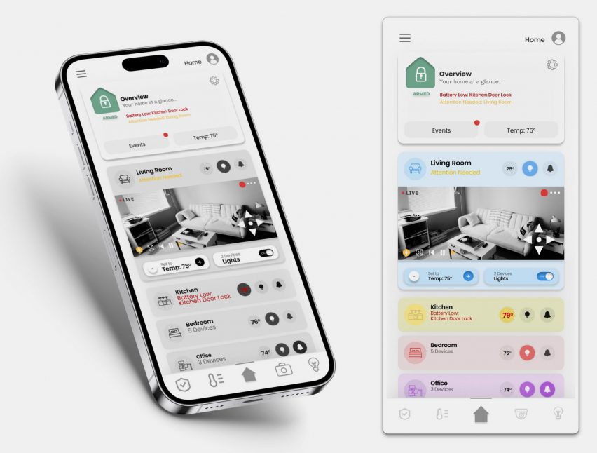 A UX Redesign for Vivint with Single-Page Smart Control by Eunice Cortez
