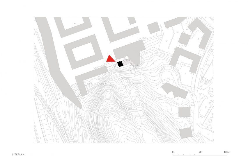 Plan of The Mountain Chamber by Erdegard Arkitekter