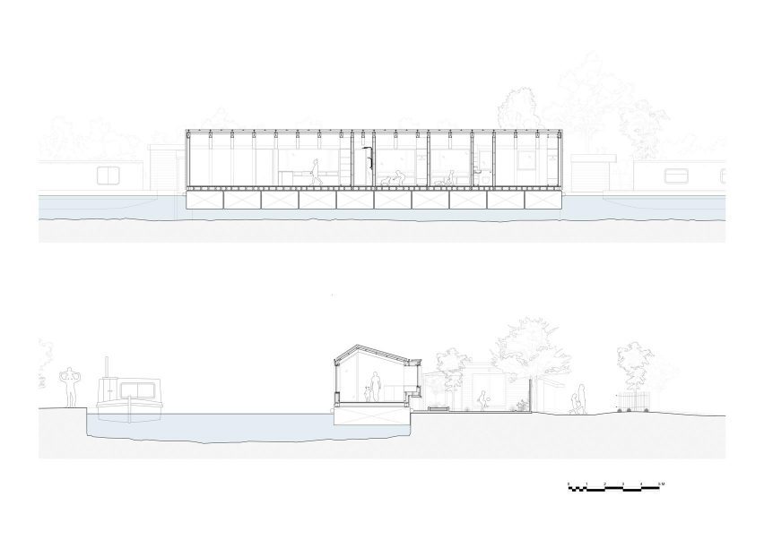 Sections of Float House by TiggColl