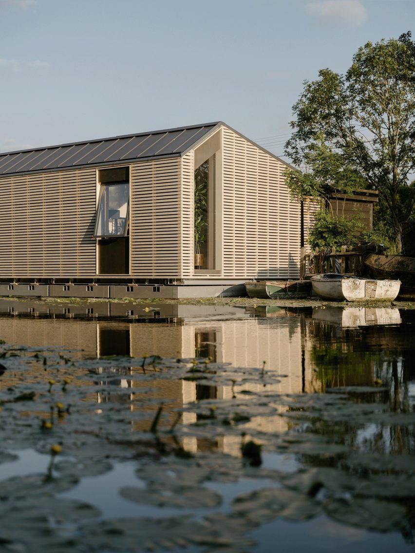 Corner detail of Float House by TiggColl