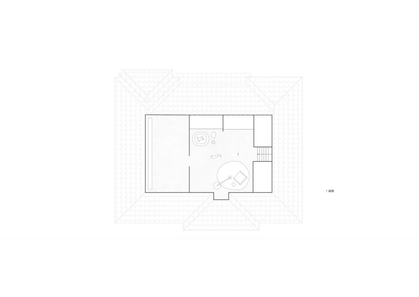 Shanghai Xijiao Residence 3F plan by FOG Architecture