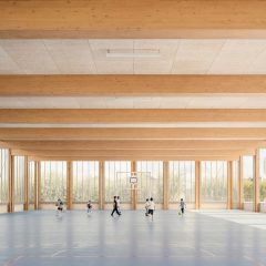 Sports court interior