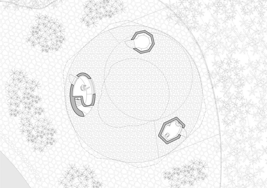 Resting Loop with Views pavilion ground plan by HCCH Studio