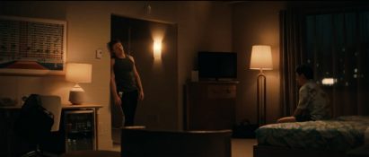 Shane and Ilya in a hotel room