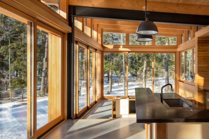 Views out of Trevor McIvor Architect's Barlochan Cottage