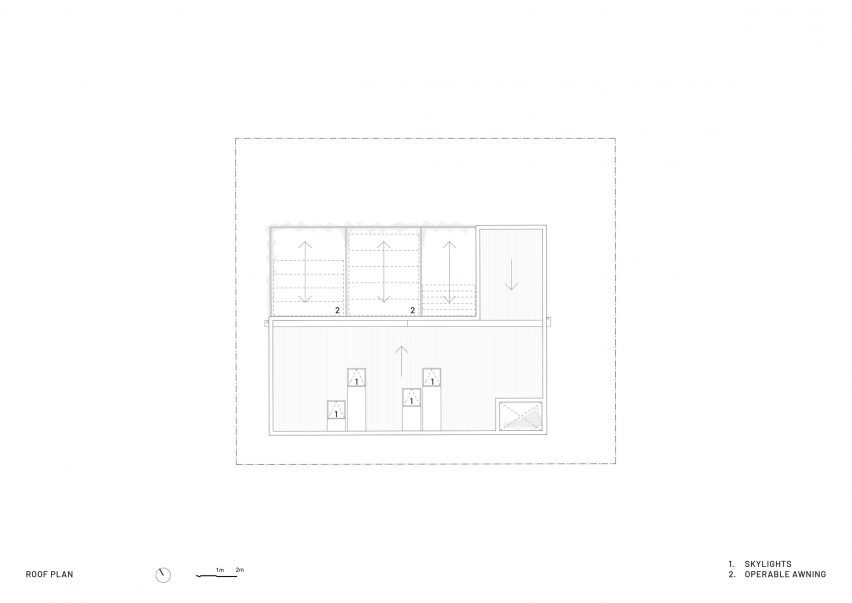 Plan of Henville Street House by Philip Stejskal Architecture