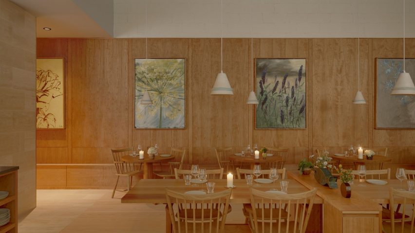 Flynn McGarry creates “relaxed and warm” dining interior at Cove in New York