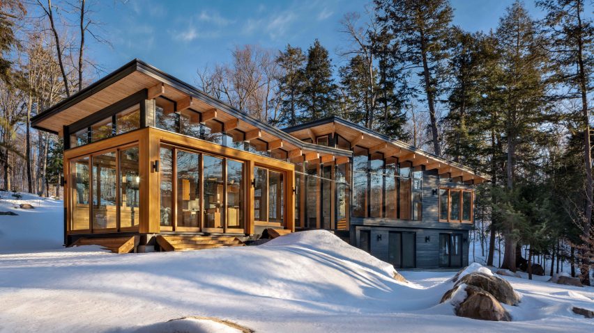 Trevor McIvor Architect's Barlochan Cottage as featured in TV show Heated Rivalry