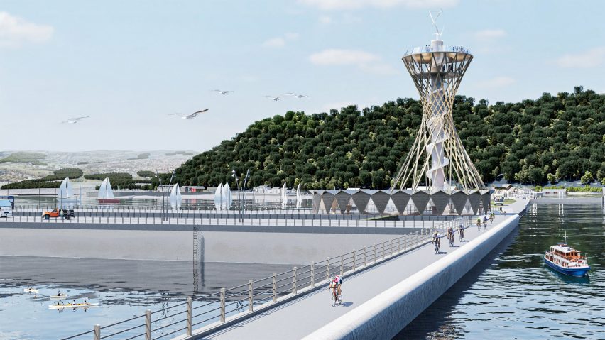Design for West Somerset Tidal Lagoon by Marks Barfield Architects