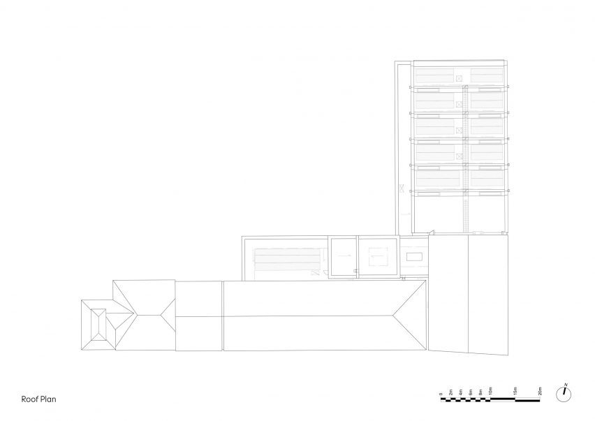 Roof plan of Horizon Youth Zone by John Puttick Associates