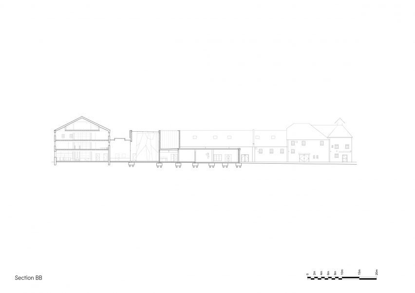 Section of Horizon Youth Zone by John Puttick Associates