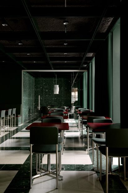 BOLO restaurant with green walls