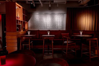 cocktail bar seating area
