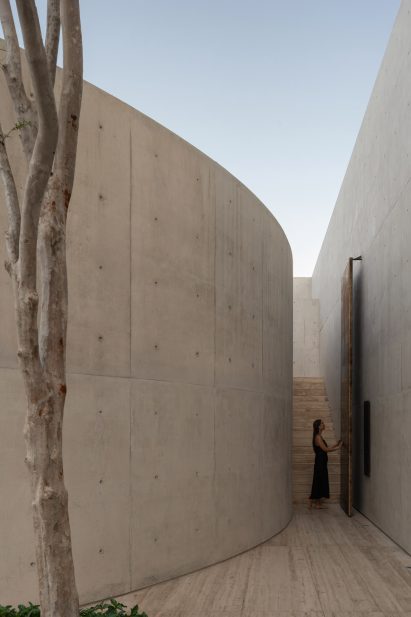 HW Studio-designed building with a curved wall