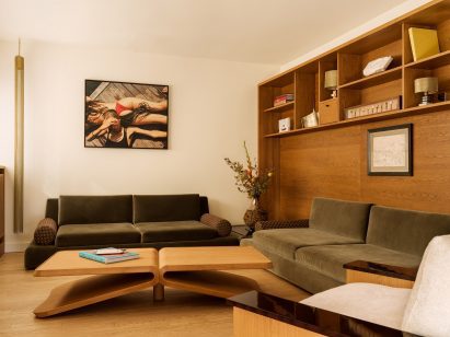 Living room designed by Hauvette & Madani