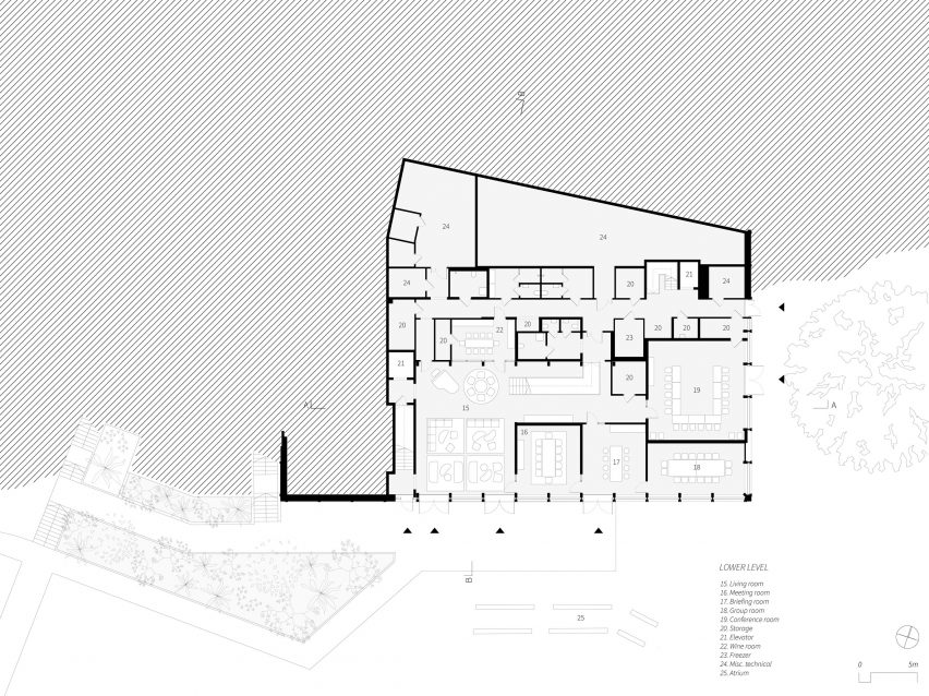 Plan of Kursgården Kämpasten by Johan Sundberg Arkitektur and Tengbom