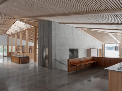 Upper floor interior at Kursgården Kämpasten by Johan Sundberg Arkitektur and Tengbom