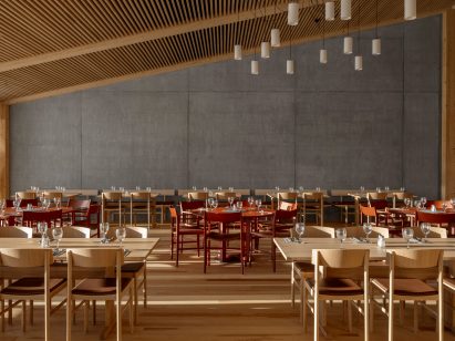 Dining space interior of Kursgården Kämpasten