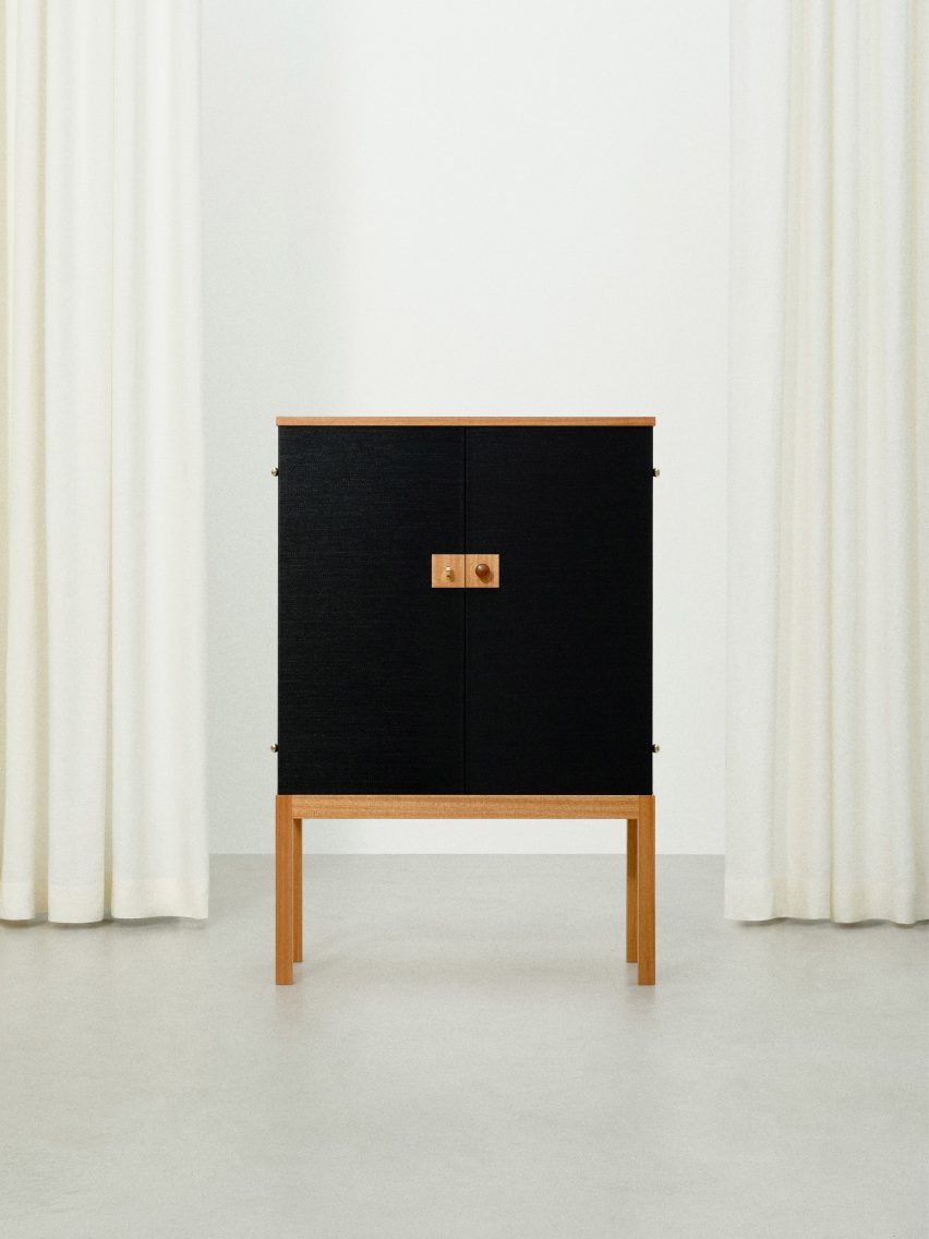 Cabinet 522 by Josef Frank in horsehair fabric