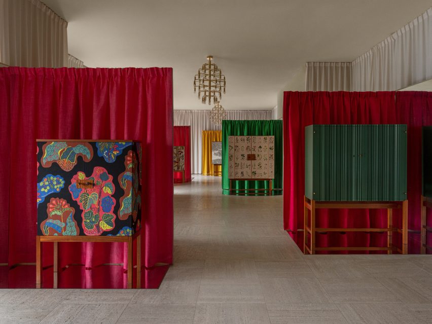 Standing Tall exhibition of Josef Cabinets at Svenkst Tenn
