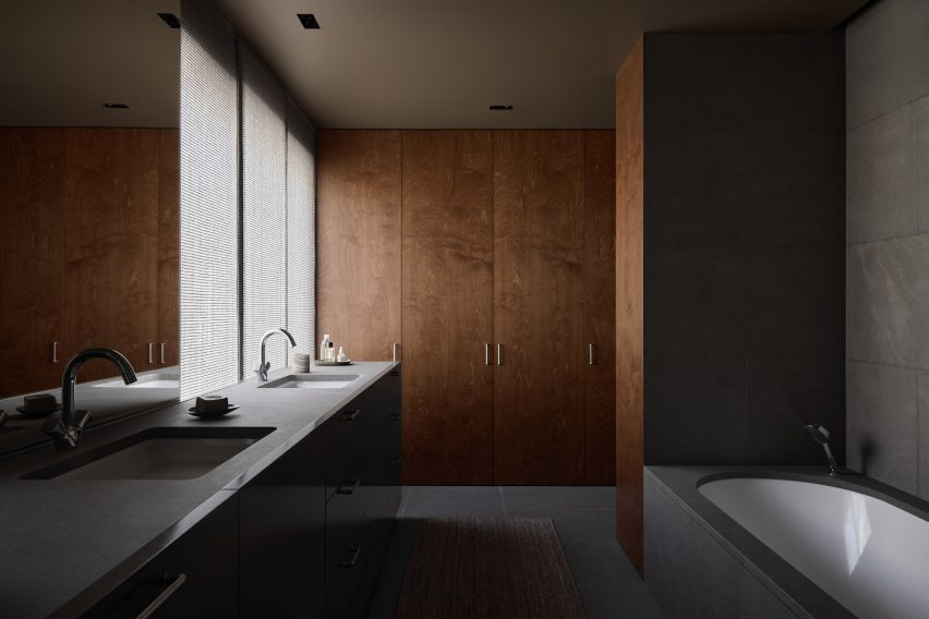 Bathroom in Townhouse VI in Kortrijk by Decancq Vercruysse