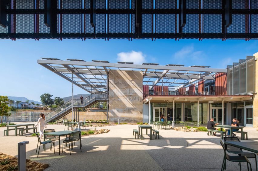 High school designed to be fire resistant