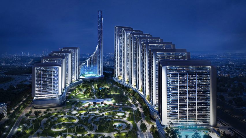 Dubai skyscrapers by Mercedes-Benz