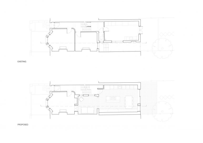 Plan of Peek-a-Blue by Nimtim Architects