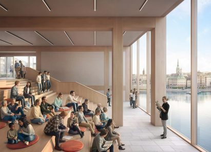 Timber cultural building by David Chipperfield Architects