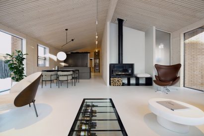 Interior view of Slovenian house renovation