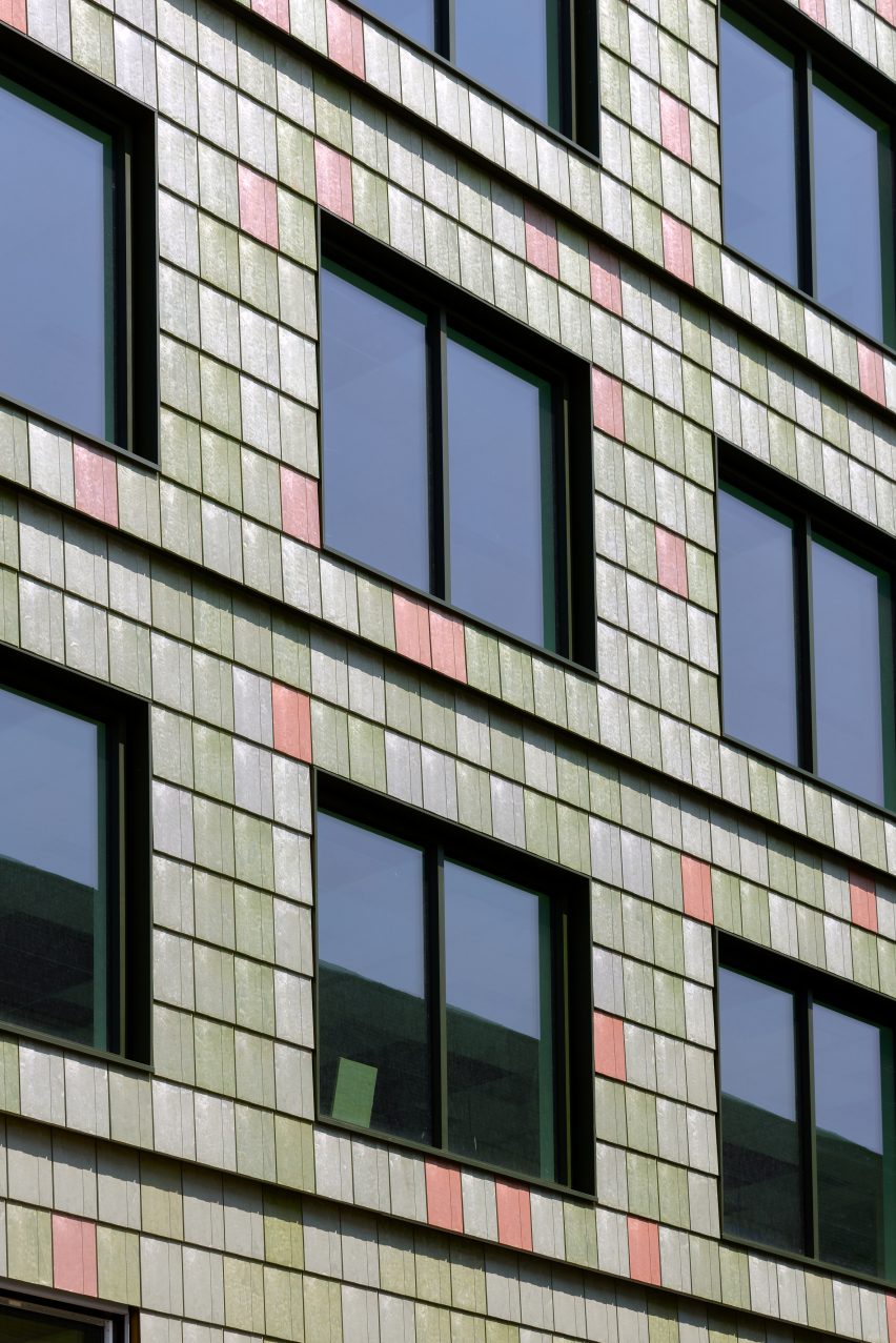 Overlapping plastic tiles