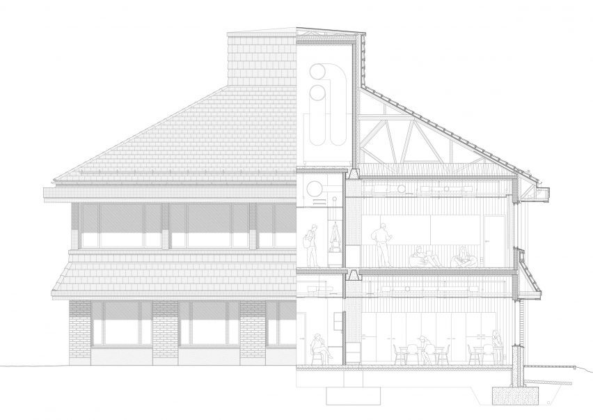 Section of Sammontalo by NERVIN Architecture