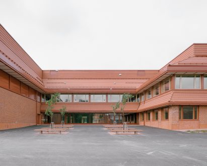 Community centre exterior by NERVIN Architecture