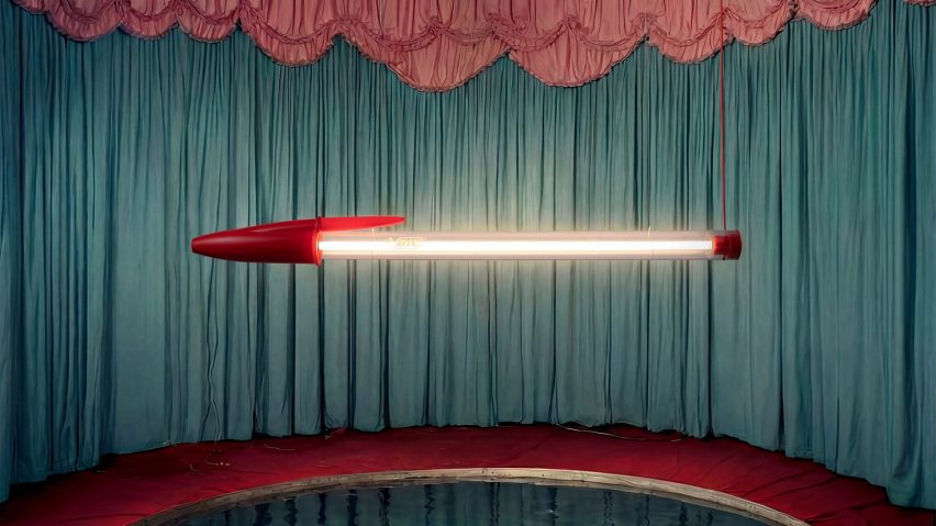 Seletti Bic Lamp in red