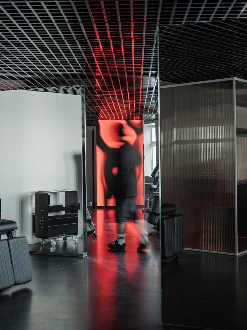 Sinners Inc tattoo parlour in Aarhus, Denmark designed by KIDZ Studio