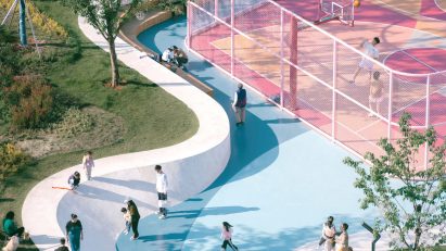 Huachiao Vibrant Sports Park by SoBA Architects