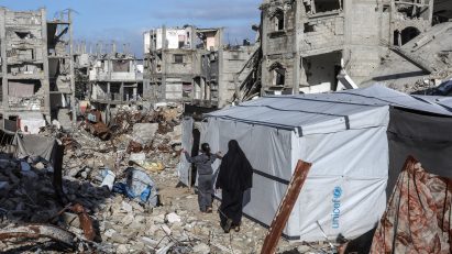Buildings destroyed in Gaza
