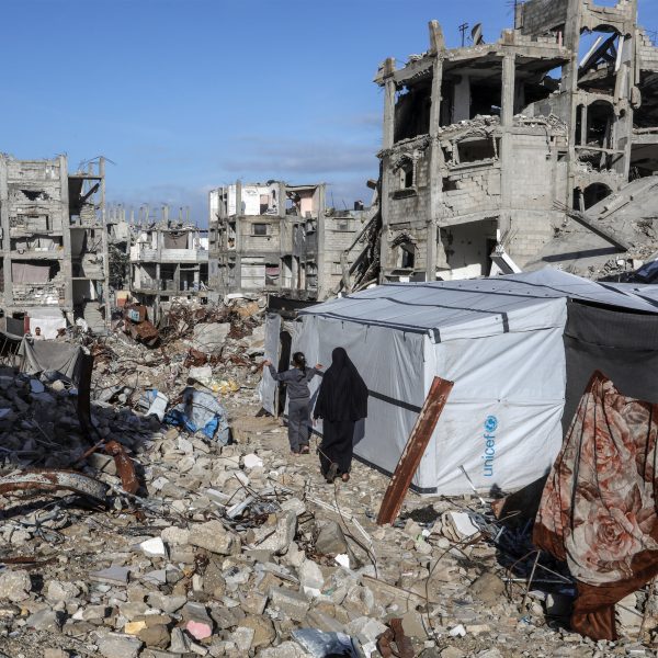 Buildings destroyed in Gaza