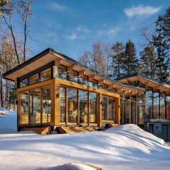Trevor McIvor Architect's Barlochan Cottage as featured in TV show Heated Rivalry