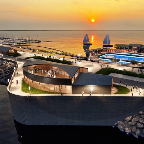 Design for West Somerset Tidal Lagoon by Marks Barfield Architects