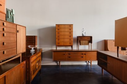 Installation of furniture at The Future Perfect
